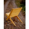 EcoFurn Granny Dřevěné zahradní skládací židle, borovice, natural olej