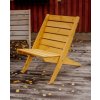 EcoFurn Granny Dřevěné zahradní skládací židle, borovice, natural olej
