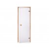 Dveře do sauny 190x70cm, čiré matné sklo, rám osika
