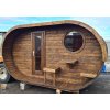 Oválná sauna 4x2,68m, prodloužená, Thermowood