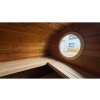 103193 5 ovalna sauna s terasou a 2 mistnostmi thermowood sauna na klic s kamny