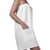 Vaflový kilt s kapsou UNISEX SOTRA, 80x145 cm, bavlna vafle, bílý
