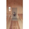 Venkovní sudová sauna 3,3x2,05 m, s přístřeškem, 2 místnosti, smrk