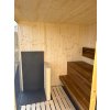 Venkovní finská sauna MODULAR S-P-mini, 3,7 x 2,1 m, 42 mm, SWP