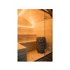 Izolovaná venkovní sauna Lumi na klíč 2,34x2,49 m, 175 mm, smrk