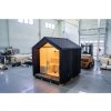 Izolovaná venkovní sauna Lumi na klíč 2,34x2,49 m, 175 mm, smrk