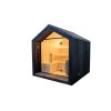 Izolovaná venkovní sauna Lumi na klíč 2,34x2,49 m, 175 mm, smrk