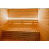 Izolovaná venkovní sauna Lumi Cube na klíč 2,10x2,55 m, 175 mm, smrk