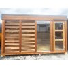 Finská izolovaná sauna ThermoWOOD SCANDI TWIN, 2 místnosti, 4,3x2,3 m, 80 mm