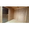 Finská izolovaná sauna ThermoWOOD SCANDI TWIN, 2 místnosti, 4,3x2,3 m, 80 mm