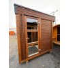 Finská izolovaná sauna ThermoWOOD SCANDI TWIN, 2 místnosti, 4,3x2,3 m, 80 mm