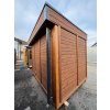 Finská izolovaná sauna ThermoWOOD SCANDI TWIN, 2 místnosti, 4,3x2,3 m, 80 mm