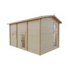 Wooden Summer House Loma 5 rear view Insel Woodhouse