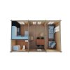 Wooden Summer House Loma 5 top view Insel Woodhouse