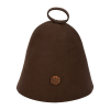 Klobouk do sauny hnědý, 100% jemná vlna, australský merino