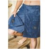 Kilt do sauny pánský 55×150 cm, modrý, 100% bavlna