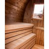 Sudová sauna 2,7x2,4m, Thermowood, LED světla, smontovaná