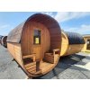 Sudová sauna 2,7x2,4m, Thermowood, LED světla, smontovaná