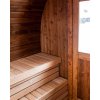 Sudová sauna 2,7x2,4m, Thermowood, LED světla, smontovaná