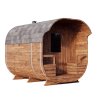 Sudová sauna 2,7x2,4m, Thermowood, LED světla, smontovaná