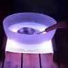 LED mísa do sauny 7 l, podsvícené vědro, bílý plast
