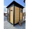 Finská sauna z cedru, saunový domek 2x2m, 44mm, smontovaná