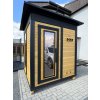 Finská sauna z cedru, saunový domek 2x2m, 44mm, smontovaná