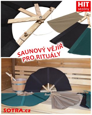 👏Top produkt sezóny💯 ✔ 1990 Kč s DPH Tradiční saunový vějíř zajišťuje silnou cirkulaci vzduchu a pomáhá rovnoměrně...