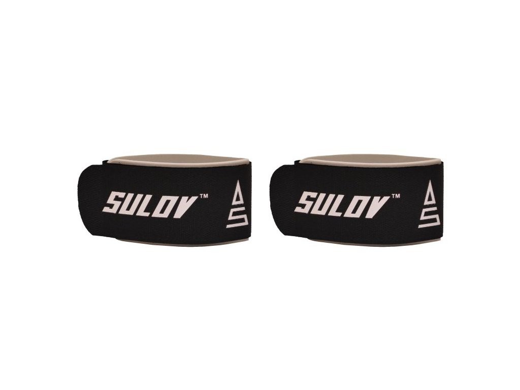 Pásek na sjezdové lyže SULOV®, pár, černo-bílý