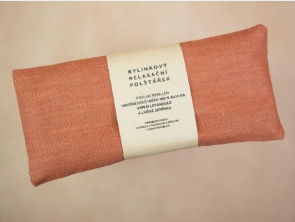 nahrivaci bylinkovy polstarek karamel eye pillow