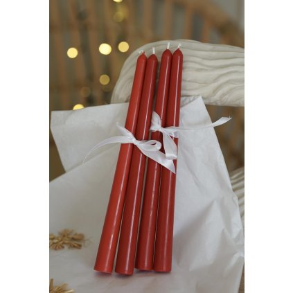 Adventní sada sojových svíček Eleni červená 4x60g