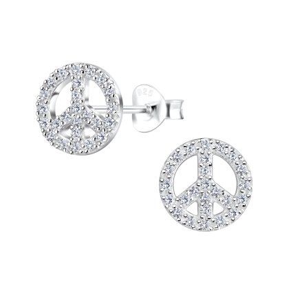 náušnice mír peace