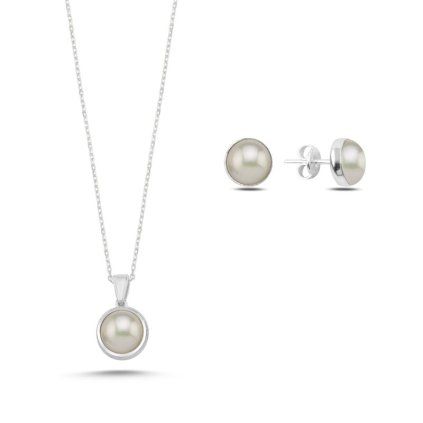 sada šperků perla minimalismus