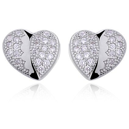 náušnice nevšední srdíčka