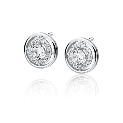 stříbrné kulaté náušnice