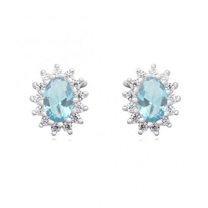 náušnice aquamarine