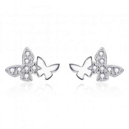 náušnice motýlci