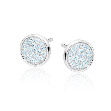 peckové náušnice modré