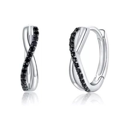 náušnice černé kamínky