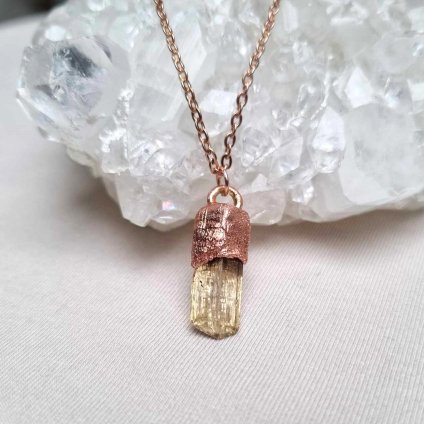 Imperial topaz krystal 2 - přívěsek/náhrdelník