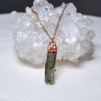 Vltavín/moldavite - Chlum, přívěsek/náhrdelník