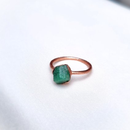 Autorský smaragdový prsten vel. 54, šperky Soulofaurora