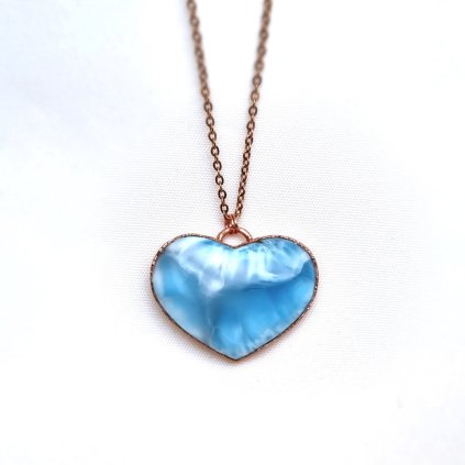 Šperk s larimarem - Larimar – Kámen delfínů, modrý drahokam z Karibiku