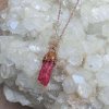 Rhodonite top quality crystal - pendant, necklace