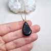 Achát černý, drúza - přívěsek/náhrdelník, Soul of Aurora