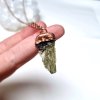 Unikátní šperk Vltavín/moldavite tektit, Chlum - přívěsek/náhrdelník