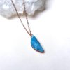 Top kvalita Larimar půlměsíc, Dominikánská republika - přívěsek/náhrdelník, šperky z minerálů