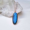 Labradorit top modrá - přívěsek/náhrdelník