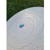 Larimar art, original painting with larimar stone