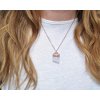 Krystalové šperky, krystaloví průvodci Kunzit přírodní krystal - přívěsek/náhrdelník